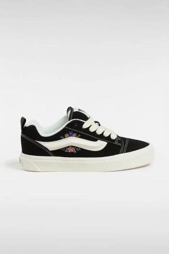 Semišové tenisky Vans Knu Skool čierna farba, VN000D75F2B1