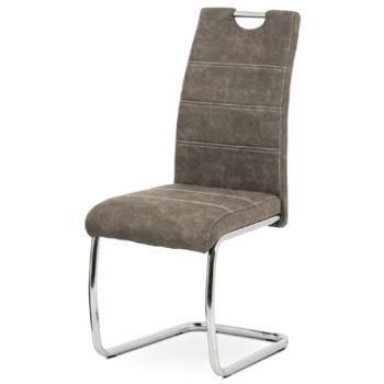 Jedálenská stolička Autronic 44x98 cm hnedá látka HC-483 BR3