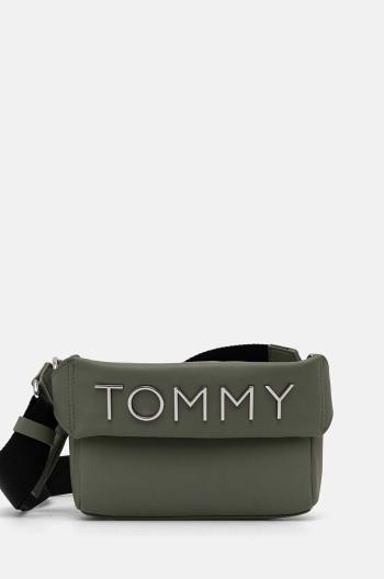 Kabelka Tommy Jeans zelená farba, AW0AW16262