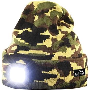 Cattara Čiapka ARMY s LED svietidlom USB nabíjanie (8591686140200)