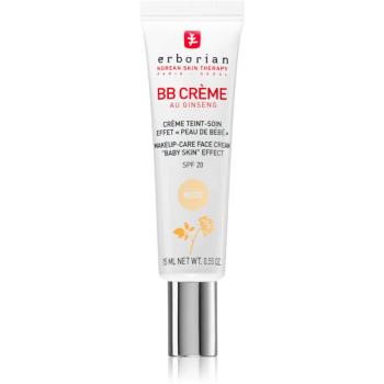 Erborian BB Cream tónovací krém pre dokonalý vzhľad pleti SPF 20 malé balenie odtieň Nude 15 ml