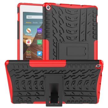 STAND Extra odolný obal Amazon Kindle Fire HD 10 2019 / 2017 (9. generácia / 7. generácia) červený