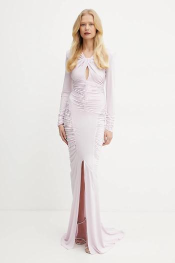 Šaty Elisabetta Franchi ružová farba, midi, priliehavé, ABR3251E2