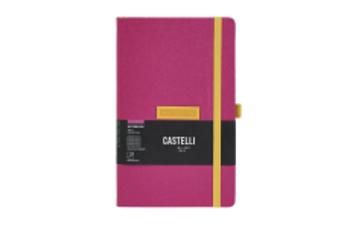 Castelli Shell Fuchsia linajkový zápisník L A5