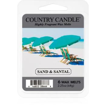 Country Candle Sand & Santal ceară pentru aromatizator 64 g