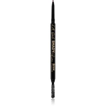 L.A. Girl Cosmetics Shady Slim automatická ceruzka na obočie s kefkou odtieň Soft Brown 0.08 g