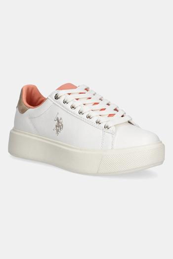 Tenisky U.S. Polo Assn. ZABRY biela farba, ZABRY001W/5YN1