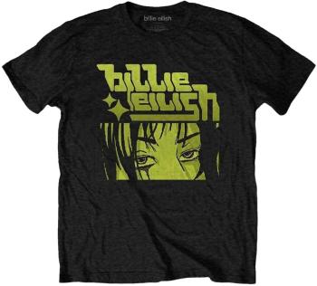 Billie Eilish Tričko Anime Logo Unisex Black XL