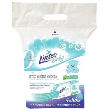 LINTEO BABY Vlhčené obrúsky (4× 80 ks) (8594008878683)