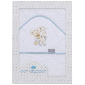 INTERBABY osuška froté medvedík Marco, bielo-modrá (8435440365280)