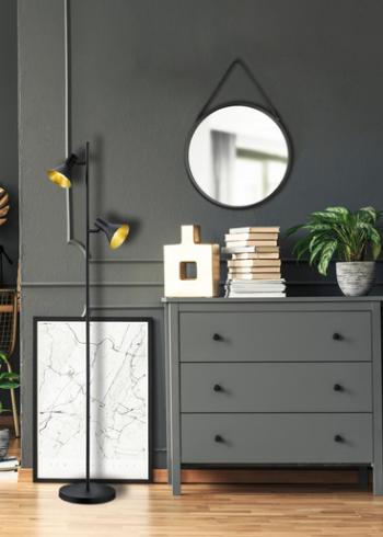 Stojaca lampa Reality Nina čierna R40162002