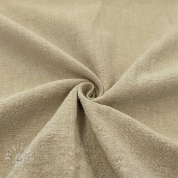 Ľan predpraný STONEWASHED light beige