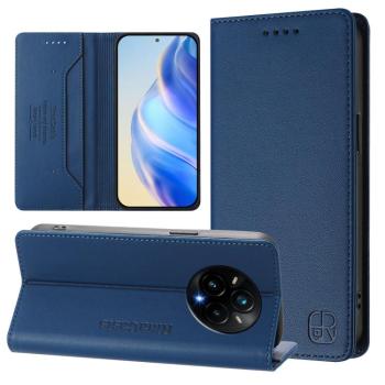 RINA Zaklápacie puzdro pre Realme 14 Pro+ 5G tmavomodré