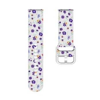 ART Silikónový remienok Samsung Galaxy Watch 5 (40mm / 44mm) 5 Pro 45mm PURPLE FLOWER