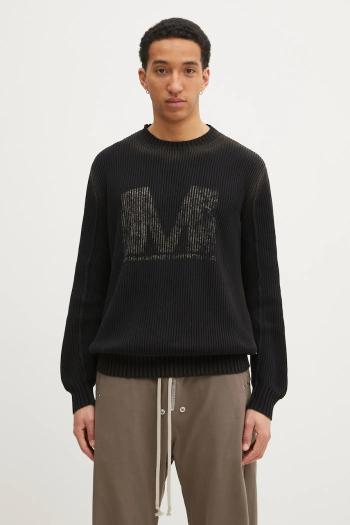 Bavlnený sveter MM6 Maison Margiela pánsky, čierna farba, SH0HL0024