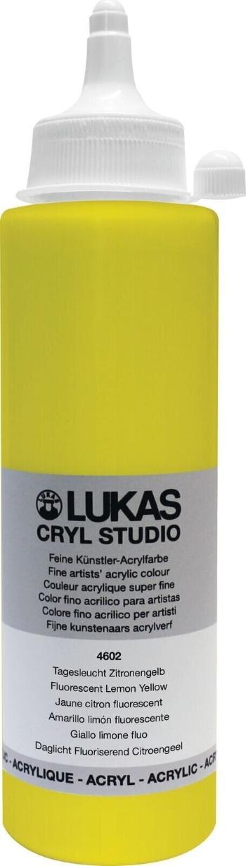 Lukas Cryl Studio Akrylová farba Fluorescent Lemon Yellow 250 ml 1 ks