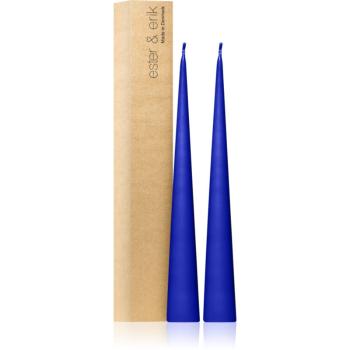ester & erik cone candles cornflower (no. 48) dekoratívna sviečka 2x37 cm