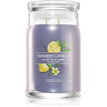 Yankee Candle Black Tea & Lemon vonná sviečka 567 g