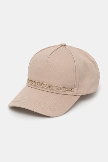 Šiltovka Guess béžová farba, s nášivkou, AW5281 COT01