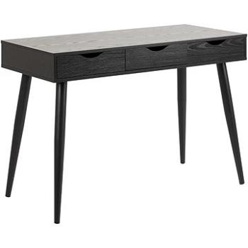 DESIGN SCANDINAVIA so zásuvkami Pluto 110 cm, čierny (A1003200)