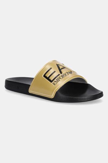 Šľapky EA7 Emporio Armani dámske, žltá farba, AF15118.7X000108