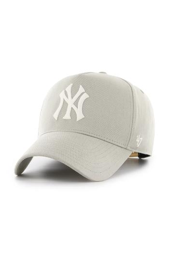 Šiltovka 47 brand MLB New York Yankees béžová farba, jednofarebná, B-FNDOF17GWP-F5