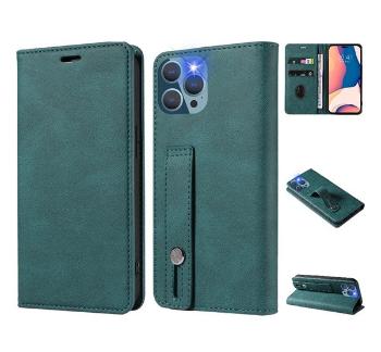 Oppo A57 5G / A77 5G, oldalra nyíló tok, zöld