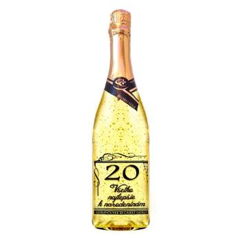 Gold Cuvee šumivé so zlatom 0,75 l Narodeniny 20