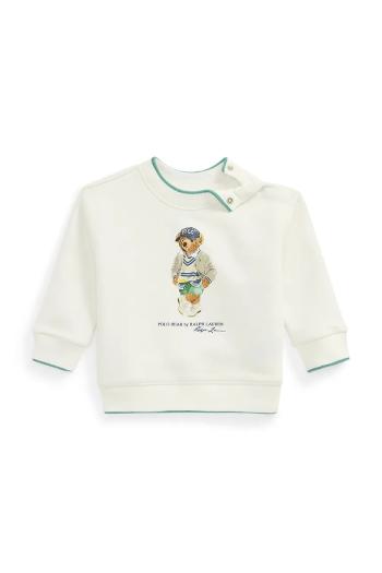Mikina Polo Ralph Lauren biela farba, s potlačou, 320971483001