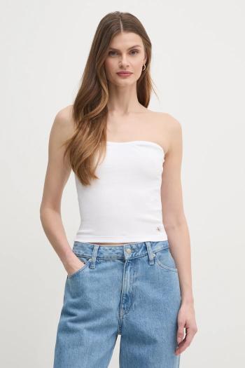 Top Calvin Klein Jeans dámsky, biela farba, J20J225310