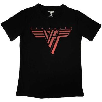 Van Halen tričko Classic Red Logo Čierna XXL