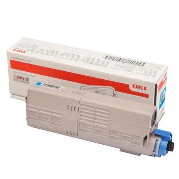 OKI originál toner 46490607, cyan, 6000str., OKI C532, MC573, O, azurová