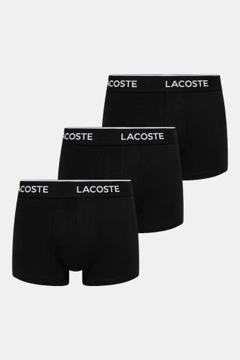 Boxerky Lacoste 3-pak pánske, čierna farba, 5H1300