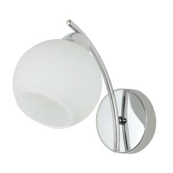 Nástenná lampa AMOS Chrome 1x40W E27 biele tienidlo