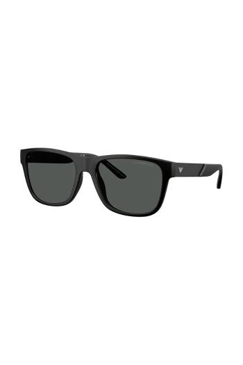 Slnečné okuliare Emporio Armani pánske, čierna farba, 0EA4243