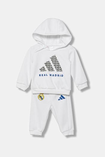 Detská tepláková súprava adidas Performance REAL MADRID biela farba, JP2680