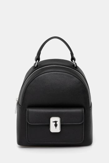 Kožený ruksak Trussardi čierna farba, malý, jednofarebný, Z607E005984N