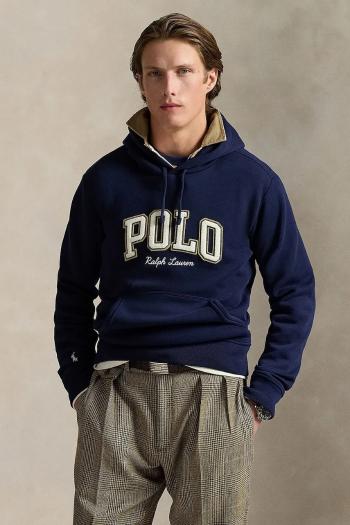 Mikina Polo Ralph Lauren tmavomodrá farba, s kapucňou, 710981149
