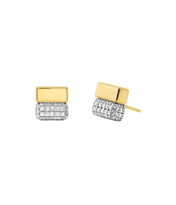 Michael Kors Originálne bicolor náušnice so zirkónmi Brilliance MKC1754CZ931