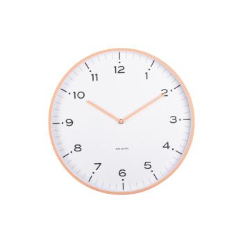 Dizajnové nástenné hodiny Karlsson 6011ORoranžové, priemer 40 cm