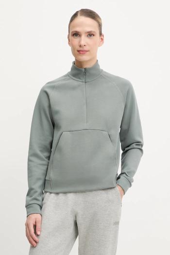 Outdoorová mikina Helly Hansen TECH SWEAT zelená farba, jednofarebná, 34501