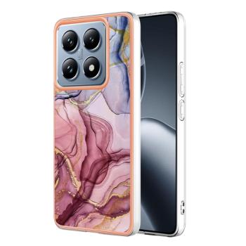 IMD MARBLE Ochranný kryt pre Xiaomi 14T Pro ROSE RED