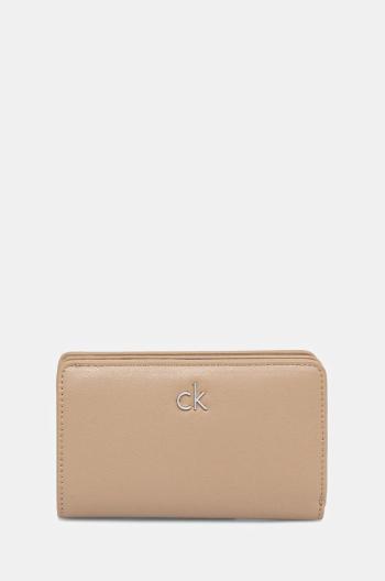 Peňaženka Calvin Klein dámska, béžová farba, K60K613075