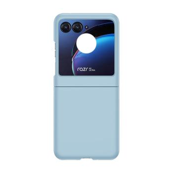 PLASTIC Ochranný plastový kryt pre Motorola Razr 50 svetlomodrý