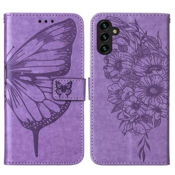 ART BUTTERFLY Peňaženkový kryt Samsung Galaxy A54 5G fialový