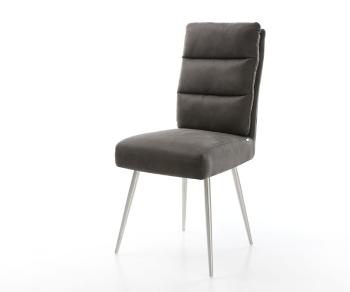 Jedálenská stolička Pela-Flex antracit vintage kužeľová podnož