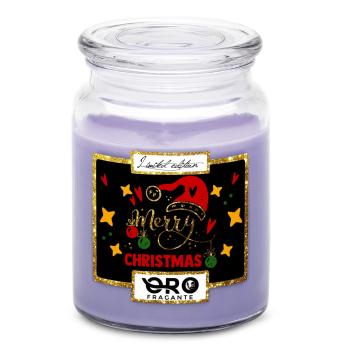 Svíčka Merry Christmas (Vůně svíčky: Levandule)