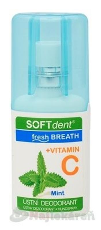 SOFTdent Fresh Breath + vitamín C Mint ústny dezodorant, mäta 20 ml