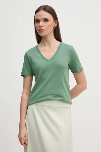 Bavlnené tričko United Colors of Benetton dámske, ružová farba, 3GA2E4230