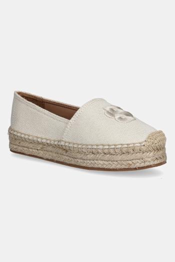 Espadrilky BOSS Madeira béžová farba, na platforme, 50542336